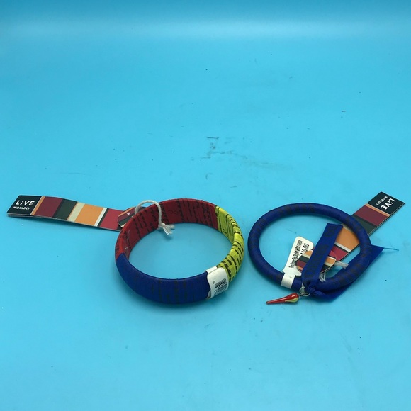 Two Bangle Bracelets by Live Worldly Brazil - Picture 2 of 3